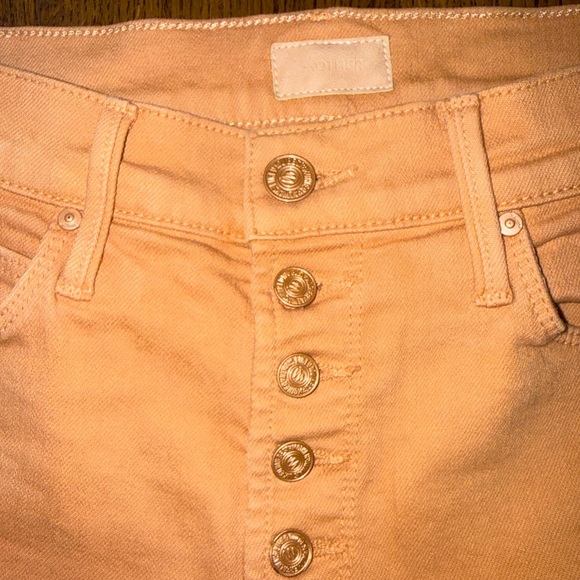 MOTHER Denim The Pixie Dazzler Sneak Toasted Nut Jeans in Play Date Size 25 - Picture 8 of 8